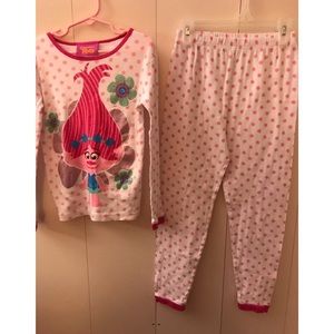 Dreamworks Trolls Princess Poppy Pajama Set Sz 10